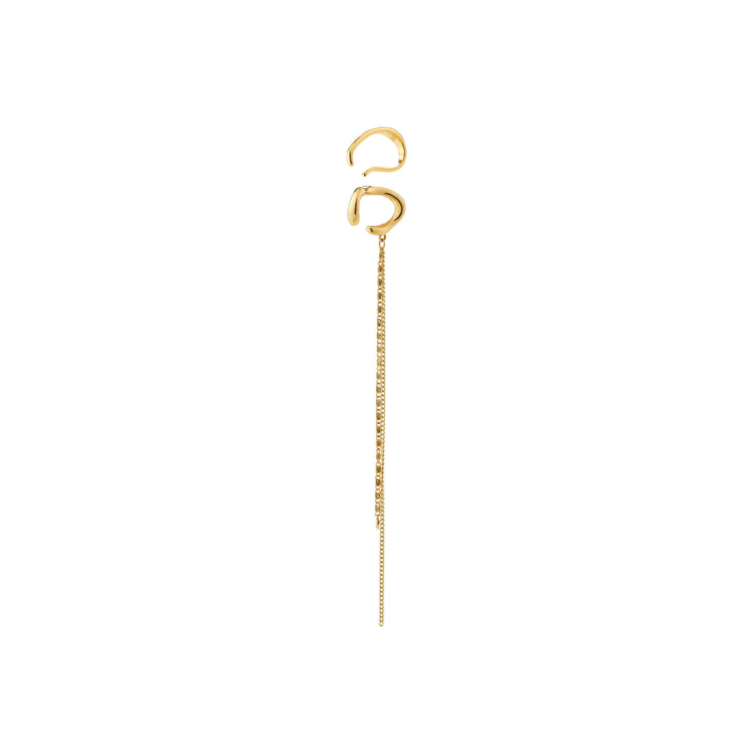 Evon 2-i-1 earcuff sæt - forgyldt